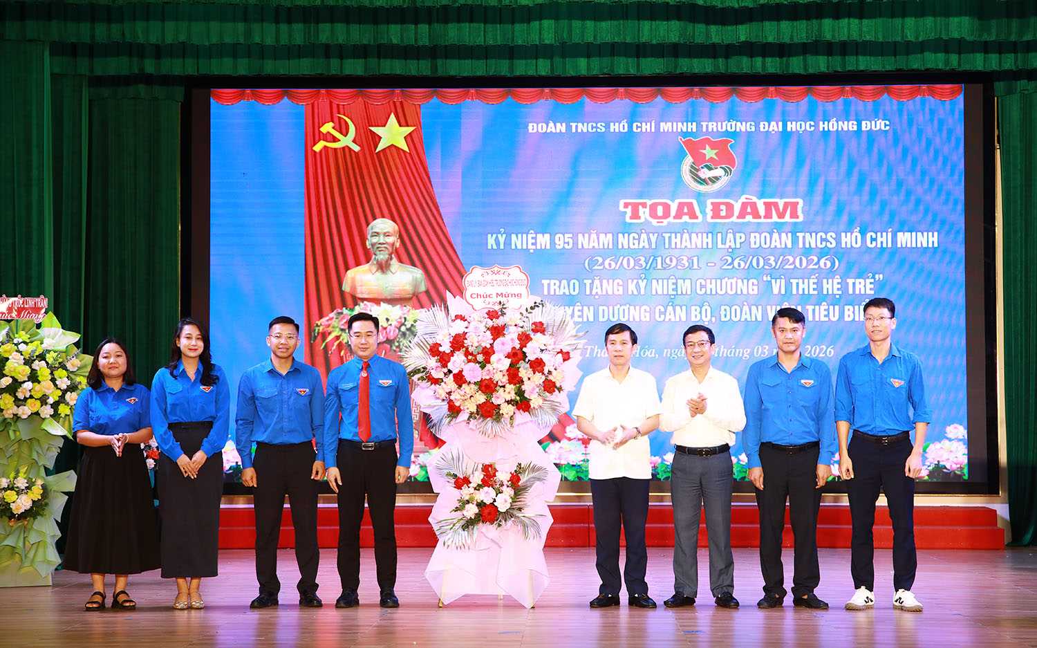 Tuổi trẻ Trường Đại học Hồng Đức tự hào tiếp nối truyền thống 95 năm Đoàn TNCS Hồ Chí Minh